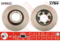 Bromsskiva DF6022 TRW