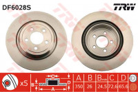 Bromsskiva DF6028S TRW