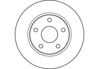 Bromsskiva DF6037 TRW