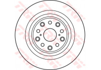 Bromsskiva DF6038S TRW