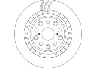 Bromsskiva DF6039S TRW