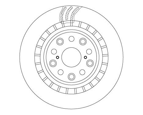 Bromsskiva DF6039S TRW, bild 2