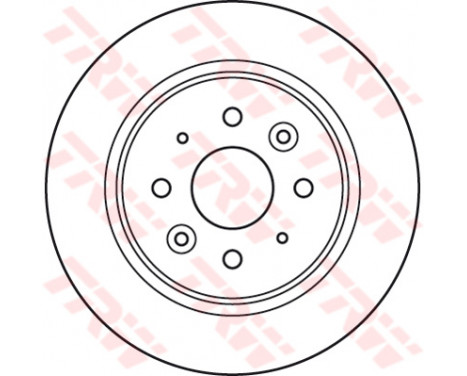 Bromsskiva DF6055 TRW, bild 2