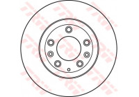 Bromsskiva DF6115 TRW