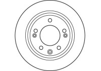 Bromsskiva DF6123 TRW