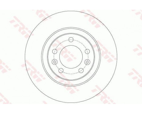 Bromsskiva DF6134 TRW