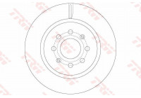 Bromsskiva DF6135 TRW