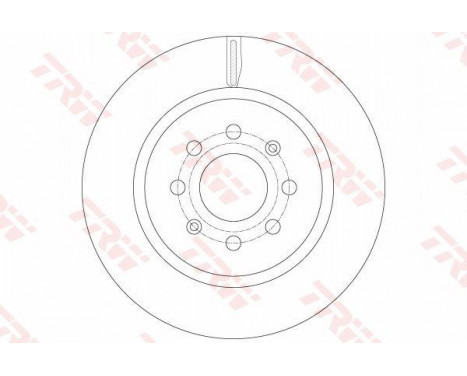 Bromsskiva DF6135 TRW