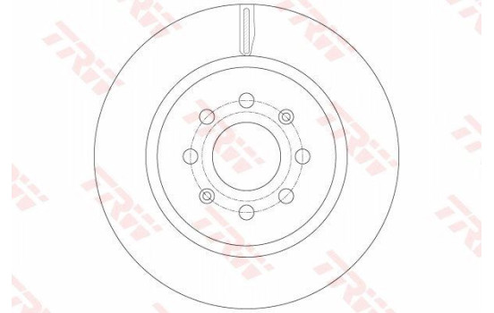Bromsskiva DF6135 TRW
