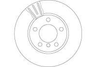 Bromsskiva DF6136 TRW