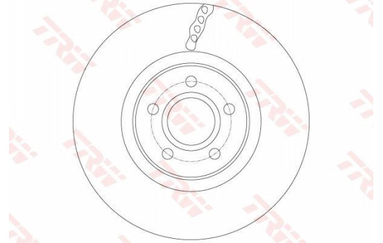 Bromsskiva DF6138 TRW