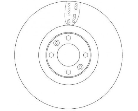 Bromsskiva DF6140 TRW