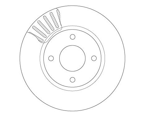 Bromsskiva DF6142 TRW, bild 2