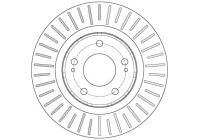 Bromsskiva DF6174 TRW