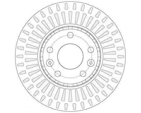 Bromsskiva DF6184 TRW, bild 3