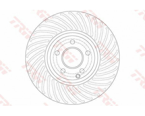 Bromsskiva DF6195S TRW