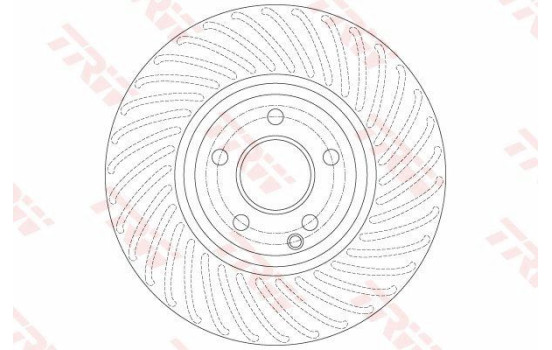 Bromsskiva DF6195S TRW