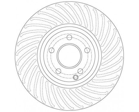 Bromsskiva DF6195S TRW, bild 3