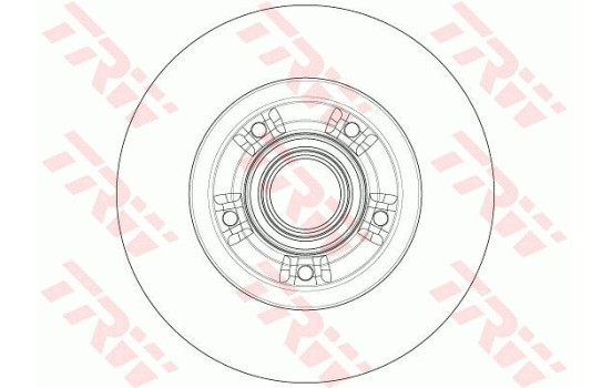 Bromsskiva DF6203BS TRW, bild 2