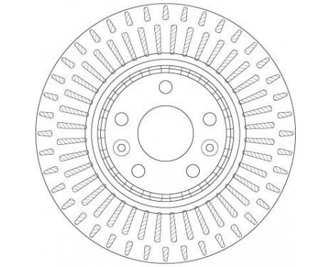 Bromsskiva DF6208S TRW, bild 2