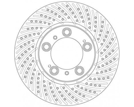 Bromsskiva DF6213S TRW, bild 3