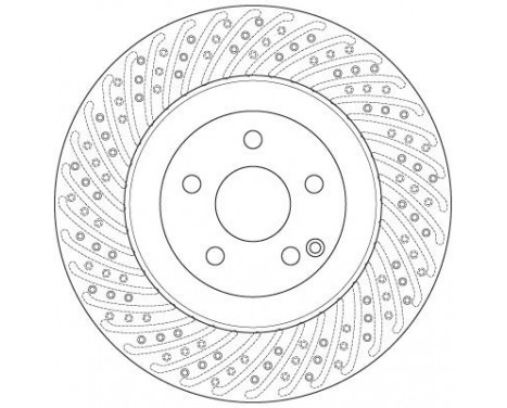 Bromsskiva DF6242S TRW, bild 3