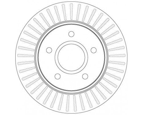 Bromsskiva DF6253S TRW, bild 3