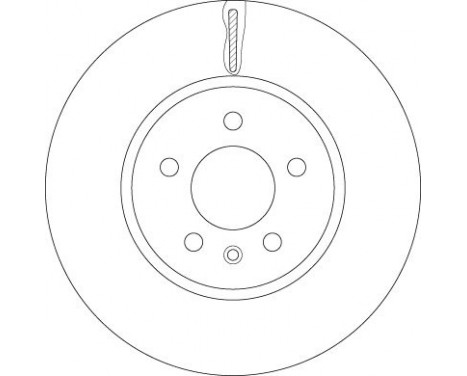 Bromsskiva DF6260S TRW, bild 2