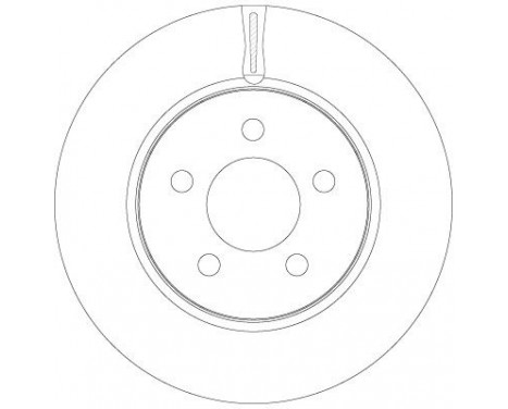 Bromsskiva DF6264 TRW