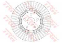 Bromsskiva DF6265 TRW