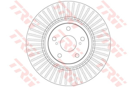 Bromsskiva DF6268 TRW