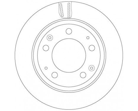 Bromsskiva DF6280S TRW, bild 2