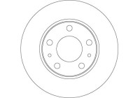 Bromsskiva DF6287 TRW