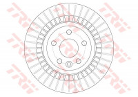 Bromsskiva DF6308 TRW