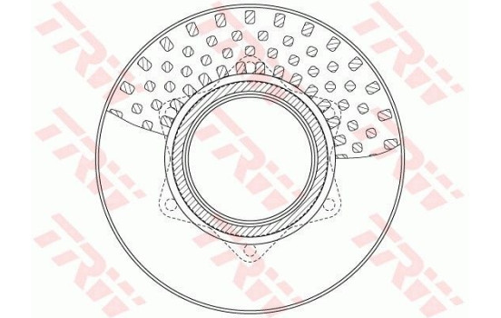 Bromsskiva DF6334S TRW, bild 2