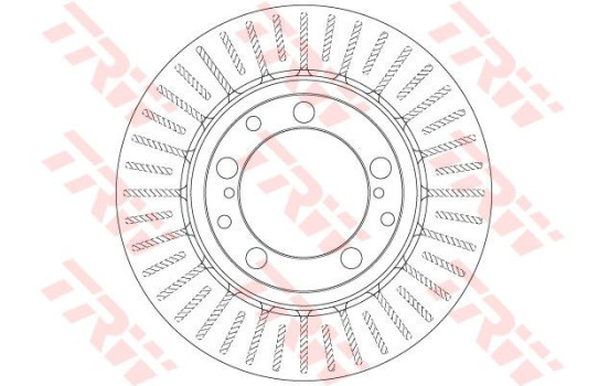 Bromsskiva DF6336 TRW