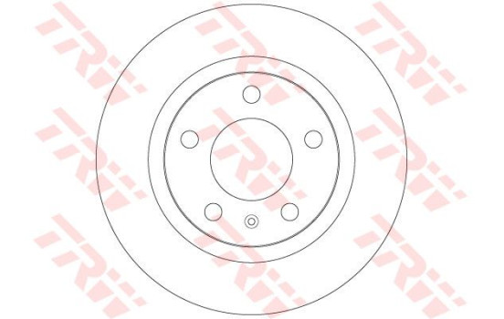 Bromsskiva DF6339 TRW