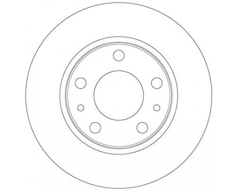Bromsskiva DF6412 TRW, bild 2 Bromsskiva DF6412 TRW, bild 2