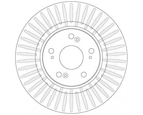 Bromsskiva DF6432S TRW, bild 2