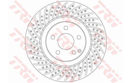 Bromsskiva DF6433S TRW, bild 2