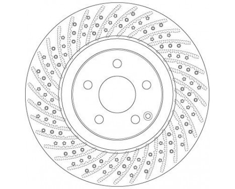 Bromsskiva DF6433S TRW, bild 3