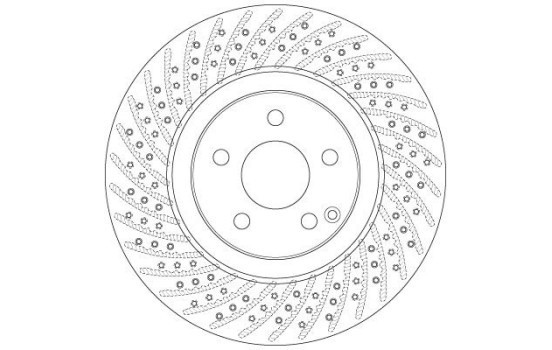 Bromsskiva DF6433S TRW, bild 3