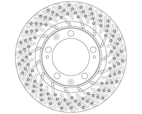 Bromsskiva DF6466S TRW, bild 3