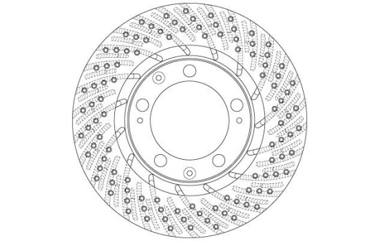 Bromsskiva DF6466S TRW, bild 3