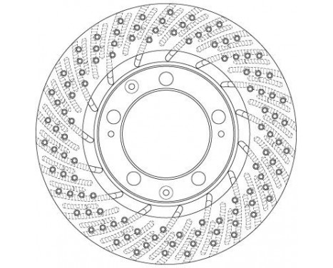 Bromsskiva DF6467S TRW, bild 3