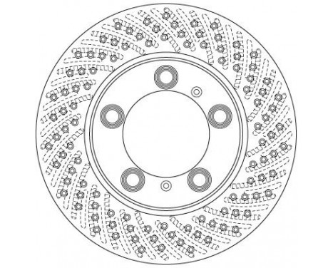 Bromsskiva DF6483S TRW, bild 2