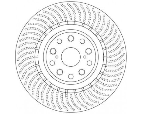 Bromsskiva DF6489S TRW, bild 2