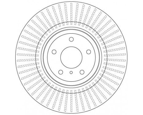 Bromsskiva DF6498S TRW, bild 2