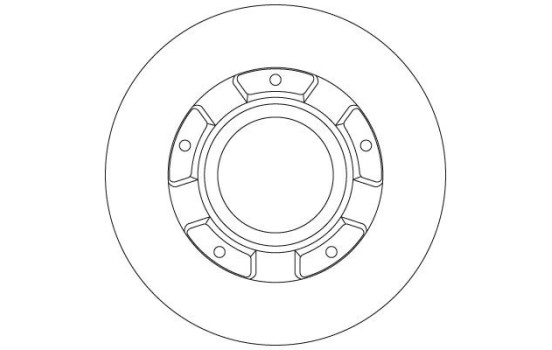Bromsskiva DF6510S TRW