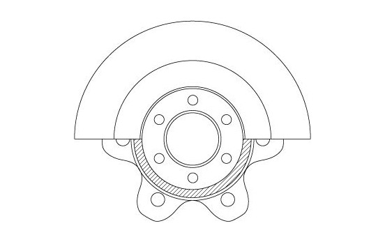 Bromsskiva DF6532S TRW, bild 2